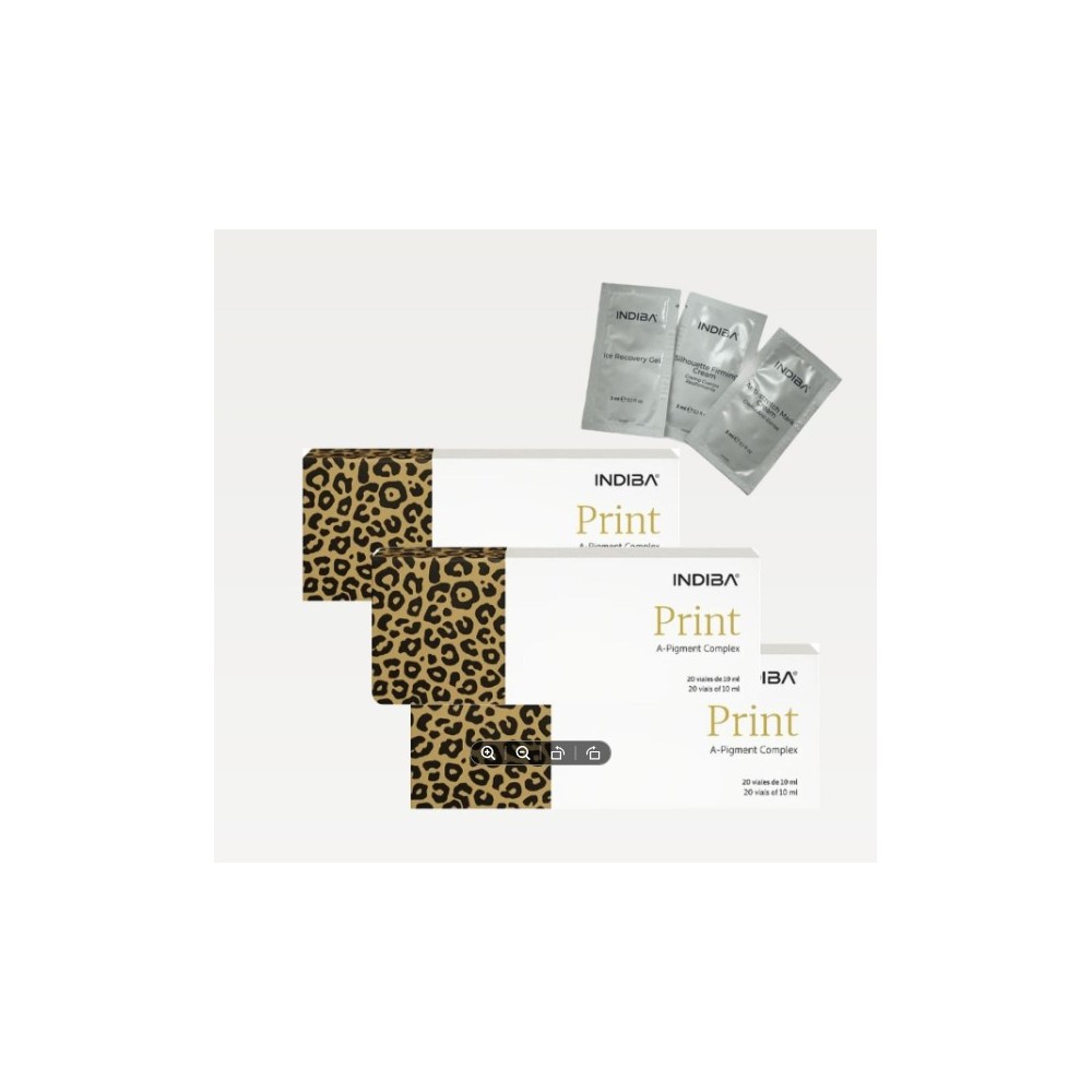 PACK de 3 PRINT A-PIGMENT COMPLEX 20 VIALS DE 10ML INDIBA | Boutique Silvia Giralt